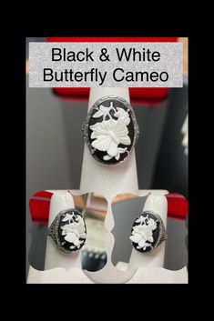 Cameo Ring/ Solid Sterling Silver /art Deco /flower Lady - Etsy Lady Silhouette, Flower Lady, Art Deco Flower, Butterfly Vintage, Order Design, Cameo Ring, Luxury Rings, Sterling Silver Filigree, Silver Art