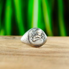 Silver Mermaid Signet Ring, Ocean Beach Signet Ring, Vintage Siren Pinky Signet, Sea Mermaid Rings For Women, Cool Male Sterling Signet Ring Don't miss the Mermaid Ring that will be the perfect and unforgettable gift for your Boyfriend or Husband ITEM DETAILS: Gender : Male / Female Material: 925K Sterling Silver Stamp: 925 Ring Weight: 8.15 Grams    (  For 9.5 us size ) Ring Diameter : 1.8 cm - 0.70 inch ✔ Shipped to the worldwide with free express shipping. Orders with free shipping are sent w Mermaid Rings, Signet Ring Vintage, Sea Mermaid, Mermaid Ring, Silver Mermaid, Jewelry Cleaning Solution, Professional Jewelry, 925 Ring, Gifts For Your Boyfriend