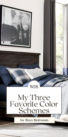 Are you looking for ideas to create the perfect boys bedroom? Today, I’m sharing my three favorite color schemes for boys bedrooms. The reason that I love these particular color combinations so much is that they can be used for any age – from toddlers to teenagers.