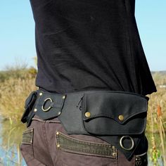 Pockets belt Utility belt Hip bag in black cotton | Etsy Casual Black Belt For Everyday Use, Black Belt With Belt Clip For Everyday Use, Black Belt Bag With Pockets For Festival, Black Belt Bag With Belt Clip For Everyday Use, Black Adjustable Belt For Everyday Use, Black Belted Bag For Festival, Black Cotton Belt Bag For Everyday Use, Black Belt Bag For Travel With Belt Included, Black Belt Bag For Travel