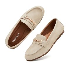 PRICES MAY VARY. Crafted with Care: Made from premium fabric, these women's loafers feature intricate details with a cute decorative buckle, showcasing exceptional workmanship. The round toe design enhances both the comfort and the look of these cute flat shoes Unbeatable Comfort: Constructed with long-lasting memory foam insoles and arch support, our women's loafers prioritize your comfort. The breathable canvas lining and sweat-absorbing material keep you feeling fresh and comfortable througho Cute Flat Shoes, Best Loafers, Work Shoes Women, Dressy Shoes, Shoes Cute, Cute Flats, Loafers Shoes, Women's Loafers, 4 Inch Heels