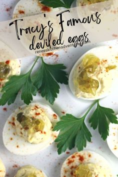 Deviled eggs with parsley garnish ready to eat on a platter. Relish Deviled Eggs, Cheesy Bacon Dip, Sweet Pickle Relish, Classic Deviled Eggs, Homemade Slaw, Sweet Relish, Creamy Pasta Bake, Wholesome Snacks, Best Appetizer Recipes