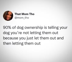 an image of a woman's tweet about her dog