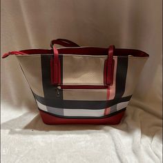 Multi Color Handbag Red, Tan, Chocolate, Gray, Black And White. Smoke Free Home! Pet Free! Questions Leave Comment Below Large Capacity Red Pouch Bag, Red Shoulder Satchel For Travel, Red Square Satchel With Top Carry Handle, Rectangular Red Satchel With Zipper Closure, Red Square Shoulder Bag With Top Carry Handle, Red Travel Satchel Bag, Red Satchel For Travel, Red Rectangular Bag With Large Capacity, Red Everyday Bag With Top Carry Handle