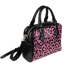 Shoulder Handbag Type: High-grade PU leather, 9.45"(L) x 3.54"(W) x 8.27"(H) 16.57 Oz. Designed for fashion lady, stylish and personalized. Made from high-grade PU leather. Lined interior features backwall zippered, large capacity. Double handles, removable and adjustable shoulder strap. Single zippered top closure. Dimensions: 9.45"(L) x 3.54"(W) x 8.27"(H). The shoulder strap length is from 19.5" to 22.3". Leopard Print Rectangular Satchel For Shopping, Leopard Print Shoulder Bag With Top Carry Handle, Leopard Print Shoulder Bag With Top Handle, Leopard Print Leather Rectangular Bag, Trendy Black Bag With Animal Design, Leather Satchel Shoulder Bag With Animal Design, Leather Satchel With Animal Design, Leather Shoulder Bag With Animal Design, Rectangular Shape, Trendy Black Bags With Animal Design