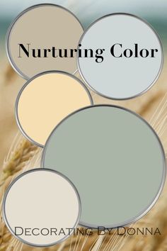 the words nurturing color are in different colors