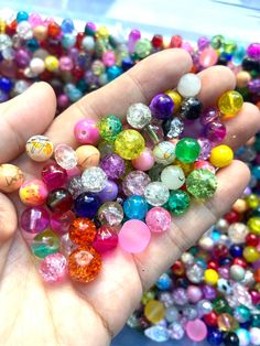 "FREE gift with every order!  Mixed glass bead soup 6mm-12mm. Great for jewelry makings, beginners or gift for her.  . Material: glass  .size: 8mm-12mm, mainly from 8mm-10mm, hole size is 1mm+ .randomly mixed .package size: 30g bag about 2\"x3\", include about 50+beads; 60g bag about 3\"x3\", includes about 100+ beads. We sell by weight.  this is my new Etsy store. I'm a 5 star seller with 5K sales, please check out my 1st Etsy store at: www.etsy.com/shop/XSTPeach    $35+ free shipping. Disclaim Colorful Round Beads For Gift Making Craft Supplies, Round Spacer Beads For Gifts, Assorted Colorful Beads For Craft Gift, Assorted Round Beads For Crafting, Assorted Colorful Beads Craft Supplies For Gifts, Assorted Round Beaded Craft Supplies, Assorted Round Beads For Crafts And Gifts, Mixed Spacer Beads For Jewelry Making, Mixed Large Beads For Gifts