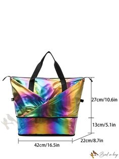 Bird in Bag - Professional Carry-on Gradient Travel Bag, Wheeled Luggage Bag, Handheld Shoulder Fitness Bag, Swimming Bag, Yoga Bag Large Capacity Rectangular Duffle Bag For Shopping, Travel Tote Shoulder Bag, Large Capacity Multifunctional Tote Bag, Multifunctional Foldable Bag For Daily Use, Multifunctional Large Capacity Tote Travel Bag, Multifunctional Large Capacity Tote Bag, Portable Multicolor Shoulder Bag For Travel, Multicolor Portable Shoulder Bag For Travel, Tote Bag With Zipper Closure For Trip