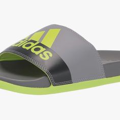 Adidas Unisex Adilette Comfort Slide Sandal, Grey/Semi Solar Slime/Semi Solar Slime, 18 Us Men Adidas Slip-resistant Slip-on Slides, Adidas Non-slip Slip-on Sandals, Adidas Slip-on Slides, Mens Slides Sandals, Adidas Synthetic Slip-on Slides, Adidas Logo Summer Slides Slip-on, Athletic Sandals, Men Slides, Slider Sandals