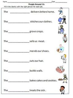 a worksheet with words and pictures for children to use in their classroom or home