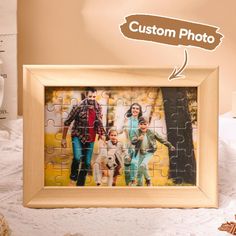 265713572980457472 Puzzle Picture Frame, Frame Ornaments, Puzzle Frame, Puzzle Photo, Personalized Puzzles, Picture Puzzles, Ornament Frame, Picture Frame Display, Handmade Artwork