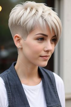 26+ Short Hairstyles for Black Women 24 Trendy Pixie Haircut, Short Haircuts Ideas, Beckham Hair, Short Hairstyles For Black Women, Pixie Haircut Ideas, Funky Short Hair, Haircuts Ideas, Short Box Braids, At Home Diy