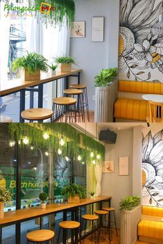 Cake Shop Design, Cafe Design Inspiration, Rooftop Restaurant Design, Small Restaurant Design, Mini Cafe, Outdoor Restaurant Design, Bakery Design Interior, Coffee Shop Interior Design, Bubble Milk Tea