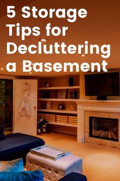 decluttered basement Tips For Decluttering, Storage Tips, Self Storage, Take Back, The Room, Entertainment Unit, West Coast, Declutter, Basement