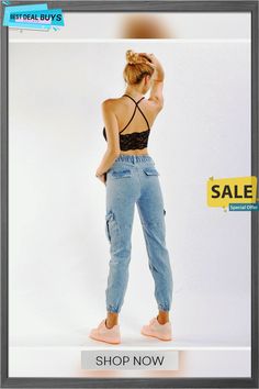 Women High Waist Side Pocket Pants Spring Autumn Denim Boyfriend Jeans Side Pocket Pants, Boyfriend Jeans Style, Safari Style, Pocket Pants, Pocket Jeans, Side Pocket, Denim Pants, Boyfriend Jeans, High Waist