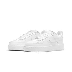 Nike Big Kids Air Force 1 Low Le Triple White Sneakers (Gs) Dh2920-111 Thank You For Taking The Time To Look At Our Store. We Appreciate Your Business As Well As Your Support. Color: White Condition: Brand New With Defects With Box Shipping: Fedex We At Naturalborn Retailer Are Always Open To Reasonable Offers! If You Are Interested In The Item Leave A Like. Feel Free To Message Us With Any Questions Or Concerns. Zapatillas Nike Air Force, Tenis Air Force, White Air Forces, Nike Models, Sports Trainers, Air Force Ones, Air Force 1 Low, Casual Sport Shoes, Nike Store