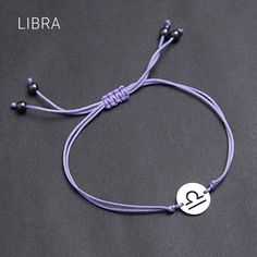 Libra Zodiac string bracelet.  Adorn your wrist with the Libra sign cord bracelet. Carry the power of your zodiac with you! Components: ♦ Hematite beads, 4-6 mm  ♦ Polyester cord  ♦ Titanium/316L Stainless steel bead and charm, no tarnish, no rust Benefits of Titanium/316L Stainless steel: - Never fade - Medical materials - Anti-allergy HEMATITE  * Grounding * Calming * Removes Negativity * Self-Confidence * Improves Relationships * Focus *   Astrological signs: Aries, Aquarius Primary Chakra: R Adjustable Zodiac Sign Bracelet As Gift, Adjustable Zodiac Sign Bracelets As Gift, Celestial Bracelet, Mens Stretch Bracelets, Libra Sign, Bracelet Friendship, Packing Jewelry, How To Improve Relationship, Onyx Bracelet