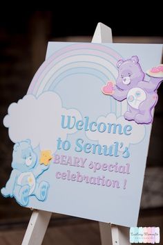 a welcome sign for a baby special celebration