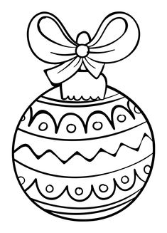 a christmas ornament with a bow on top