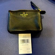 Nwt Kate Spade Larchmont Avenue Mini Natasha Wallet Black Authentic. Gold Foil Embossed Kate Spade New York Signature. Capital Kate Jacquard Lining. Pebbled Leather. Coin Purse With Zipper Closure. Brand New With Tag Price Is Already Low Can’t Go Lower . Kate Spade Leather Wallets For Everyday Use, Elegant Kate Spade Coin Purse For Everyday Use, Black Rfid Blocking Bags, Elegant Kate Spade Coin Purse For Travel, Travel Black Coin Purse With Coin Pocket, Travel Coin Purse With Coin Pocket In Black, Kate Spade Rectangular Coin Purse For Everyday, Kate Spade Coin Purse For Daily Use, Elegant Kate Spade Travel Coin Purse