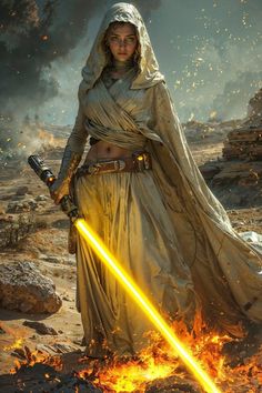 Jedi Cosplay, Grey Jedi, Jedi Art, Female Artwork, Rey Star Wars