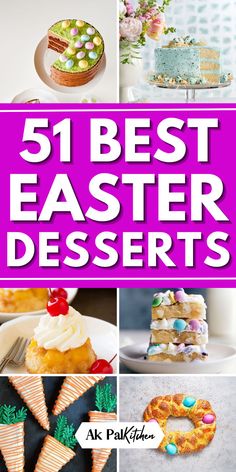 Indulge in the sweetness of the season with these easy Easter dessert recipes. From delightful Spring Easter Desserts to adorable Easter Treats, discover a variety of tempting options to satisfy your sweet tooth. Try our delicious Easter cakes, Easter cookies, cute Easter cupcakes,  bunny desserts, and Easter egg desserts. With these easy recipes, creating memorable homemade Easter desserts has never been simpler. Get ready to celebrate Easter with these delightful and easy Spring desserts. Easy Easter Dessert Recipes, Best Easter Desserts, Easter Egg Cake Pops, Easter Dessert Ideas, Healthy Easter, Easter Bunny Cake