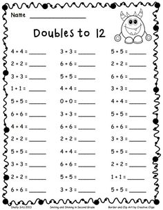 the printable worksheet for adding to two digit numbers is shown in black and white