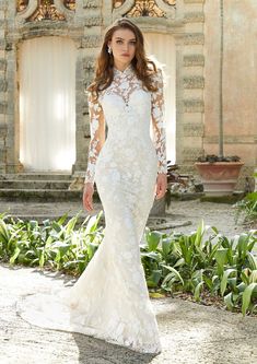 |Morilee-2473-Fontaine-Wedding-Dress Mockingbird Bridal, Mori Lee Bridal, Wedding Dresses Mermaid Sweetheart, Net Gowns, Wedding Renewal, Outdoor Wedding Dress, White Wedding Dress, Mori Lee, Long Sleeve Wedding