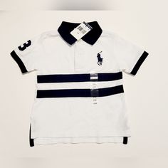 Questions? Leave A Comment Below! White Long Sleeve Ralph Lauren Tops, Navy Ralph Lauren Cotton Tops, White Cotton Ralph Lauren Top, White Fitted Playwear Tops, Navy Short Sleeve Ralph Lauren Top, Navy Ralph Lauren Short Sleeve Tops, Ralph Lauren Navy Short Sleeve Tops, Casual White Tops For Playwear, Blue Cotton Ralph Lauren Polo Shirt