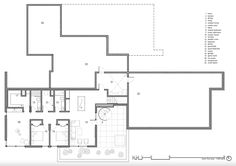 the floor plan for an apartment with two separate rooms