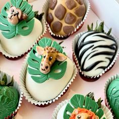 Jungle Theme Strawberries, Safari Strawberries, Zoo Birthday Party Food, Safari Dessert Table, Strawberry Ideas, Strawberry Recipe, Chocolate Covered Strawberry Recipe