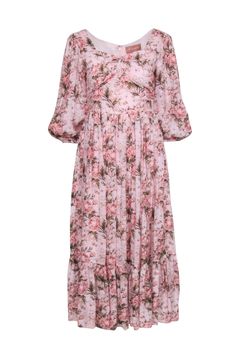 Current Boutique-Jessakae - Pink Floral Print Maxi Dress w/Ruffle Hem Sz S French Girl Chic, Chic Shop, Buy Shoes Online, Pink Floral Print, Pink Floral Dress, Floral Print Maxi Dress, Floral Print Maxi, Easy Going, French Girl