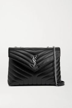 SAINT LAURENT's leather 'Loulou' bag is defined by its signature quilting and archival 'YSL' plaque. Designed in a practical medium size, it's perfectly proportioned to stow all of your daily essentials and more - think wallet, cosmetics case and tablet. Double up the sliding chain strap for a shorter drop. -- Black leather (Calf) - Snap-fastening front flap - Comes with a dust bag - Weighs approximately 0.9lbs/ 0.4kg - Made in Italy Sac Yves Saint Laurent, Saint Laurent Boots, Signature Quilts, Yves Saint Laurent Bags, Small Quilts, Saint Laurent Bag, Quilted Leather, Chanel Boy Bag, Mr Porter