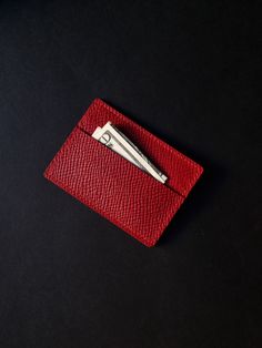 Handstiched mini wallet for a card or two with a small coin pouch. Minimalist and small to fit in a pocket. Beautiful gift for anyone for any occasion. Red Leather Card Holder With Interior Slots, Red Leather Card Holder For Daily Use, Elegant Red Leather Card Holder, Red Leather Coin Purse With Card Slots, Red Rectangular Coin Purse With Card Slots, Red Rectangular Coin Purse With Interior Card Slots, Rectangular Red Coin Purse With Interior Card Slots, Red Leather Everyday Card Holder, Red Leather Business Card Holder