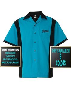 Custom Made Hilton HP2243 Bowling Shirt customized to your needs. This jersey is available in other colors as well so check out our other listings for more options or just message us with your request. Last image shows other colors available. Add your text, quote, slogan, team logo, party theme to front or back of apparel using vinyl print or glitter  Follow the simple steps below and feel free to send a message with any questions or requests.  You will get a preview of all custom apparel before Customizable Fitted Blue T-shirt, Fitted Blue Customizable T-shirt, Fitted Customizable Blue T-shirt, Bowling Shirt, Screen Printing Shirts, Vinyl Print, Glitter Print, Yellow Shirts, Bowling Shirts