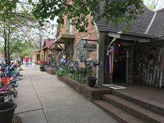 an outdoor market with many items on display