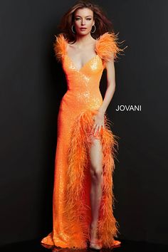 Sequin Backless V Neck Dress Fitted Prom Dresses, Long Prom Gowns, Sequin Prom Dress, Plus Size Formal Dresses, Unique Prom Dresses, Pageant Dress, Feather Dress, Black And Orange, Looks Chic