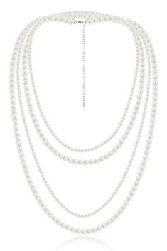 PRICES MAY VARY. Material: Handmade lustrous imitation pearls. Size: Necklace Length: 59" (Pearl size 8mm)+59" (Pearl size 4mm) with 5" extender chain. Feature: The long pearl necklace can be wrapped around multiple times. Strung with round, full and lustrous pearls. Women who wear it will look elegant and fashionable. Occasion: The elegance and simplicity of the design make it a casual accessory that can be worn on a regular basis, while also standing out for various ceremonial occasions. Note: Pearl Necklace Layer, Gatsby Costume, Long Pearl Necklace, Wear Pearls, Long Pearl Necklaces, Pearl Necklace Set, Wrap Necklaces, Pearls Necklace, Casual Accessories