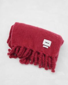 The mohair blanket collection is inspired by the colours of Le Corbusier, hand-woven and signed with a unique number as part of a limited edition. Mohair Blanket, Organic Bedding, Baby Mine, Upper And Lowercase Letters, Wool Plaid, Lower Case Letters, Small Gifts, Hand Weaving, Wool