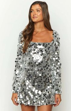 Long Sleeve Sparkly Dress, Sleeved Mini Dress, Prom Midi Dress, Long Sleeve Sequin Dress, Sequin Sleeve, Long Sleeve Sequin, Sparkly Dress, Long Crop Top, Strapless Tops