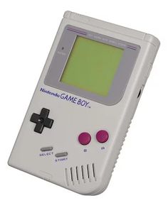 an old fashioned game boy handheld computer