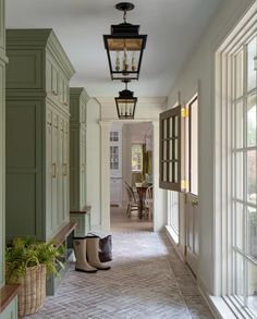 the hallway is clean and ready for guests to use