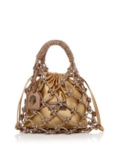 Kurt Geiger London Small Embellished Macrame Tote Macrame Bags, Macrame Bag, Virtual Fashion, Crochet Bag Pattern, Quilted Bag, Kurt Geiger, Diy Bag, Bag Pattern, Crochet Bag