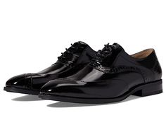 Stacy Adams Gillam Lace-Up Oxford - Men's Shoes : Black : Try a new look by wearing the stylish and trendy Stacy Adams Gillam Lace-Up Oxford Shoes. Leather upper, lining, and insole. Fully-cushioned insole with memory foam to ensure superior cushioning. Classic lace-up closure. Square toe and stacked block heel. Wingtip design with brogue detailing. Man-made outsole with high traction and durability. Imported. Measurements: Weight: 15.5 oz Product measurements were taken using size 9, width M. P Classic Lace-up Synthetic Oxfords, Spring Patent Leather Lace-up Shoes, Business Lace-up Low-top Synthetic Shoes, Synthetic Plain Toe Oxfords With Removable Insole, Synthetic Oxfords With Removable Insole, Synthetic Dress Shoes With Textured Sole And Round Toe, Elegant Synthetic Lace-up Oxfords, Spring Lace-up Dress Shoes With Cushioned Footbed, Wingtip Dress Shoes With Rubber Sole