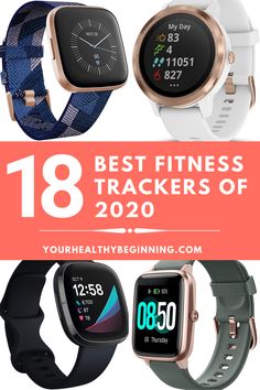 the best fitness trackers for women and men in 2020 with text overlay that reads,