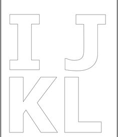 the letters j and k are outlined in black on a white background, with one letter missing