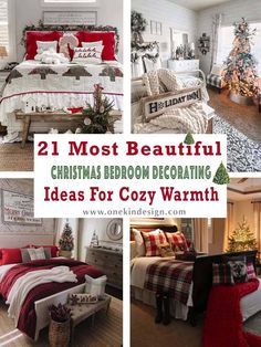 christmas bedroom decor ideas for cozy warmth