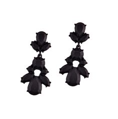 Look like velvet but they are resin... love these Verrah Black Earrings - Pearl + Creek -  Free shipping Matte Black Elegant Jewelry For Formal Occasions, Elegant Matte Black Jewelry For Formal Occasions, Modern Black Earrings For Party, Trendy Black Earrings For Evening, Trendy Black Evening Earrings, Chic Black Earrings For Party, Chic Black Evening Earrings, Earrings Prom, Black Drop Earrings