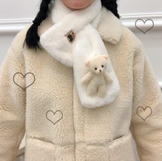 Cute bear warm scarf · Dream castle · Online Store Powered by Storenvy Beige Kawaii, Dream Castle, Liv And Maddie, Mask Cute, Xmas Wishlist, Concept Clothing, Yellow Beige, Kawaii Fashion Outfits, Brown Outfit