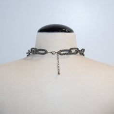 "Thick box chain long neckalce. The chain is vintage and provides bold look. Wear it with anything from a long summer dress to special occasions. See pictures please. It measure 32\" long plus extra 2.5\" chain to adjust the length. NOTE: This is a vintage item. Please do not expect perfection in this pre owned and loved items. We do our best to photograph and describe each item accurately. Please see all photos, as they are an important part of the product listing. **Immediate Shipping. ONLY ON Vintage Choker Chain Necklace For Party, Adjustable Chain Link Necklace For Party, Chunky Link Chain Necklace For Party, Adjustable Chain Necklace For Parties, Metal Link Choker For Parties, Vintage Chain Choker For Party, Metal Chain Link Necklace For Party, Metal Chain Necklace For Party, Chunky Chain Metal Necklace For Party